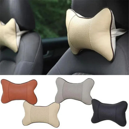 Comfort Leather Car Neck Pillow