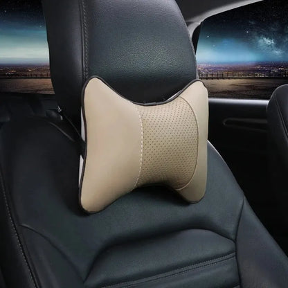 Comfort Leather Car Neck Pillow