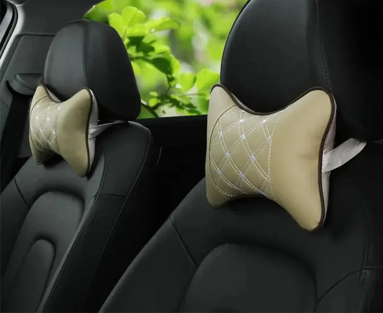 Comfort Leather Car Neck Pillow